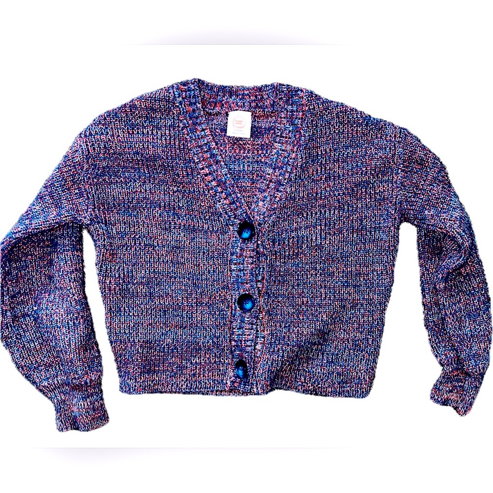Wonder Nation, Multicolor Knit Sweater for Girls Sm. (6-6X)